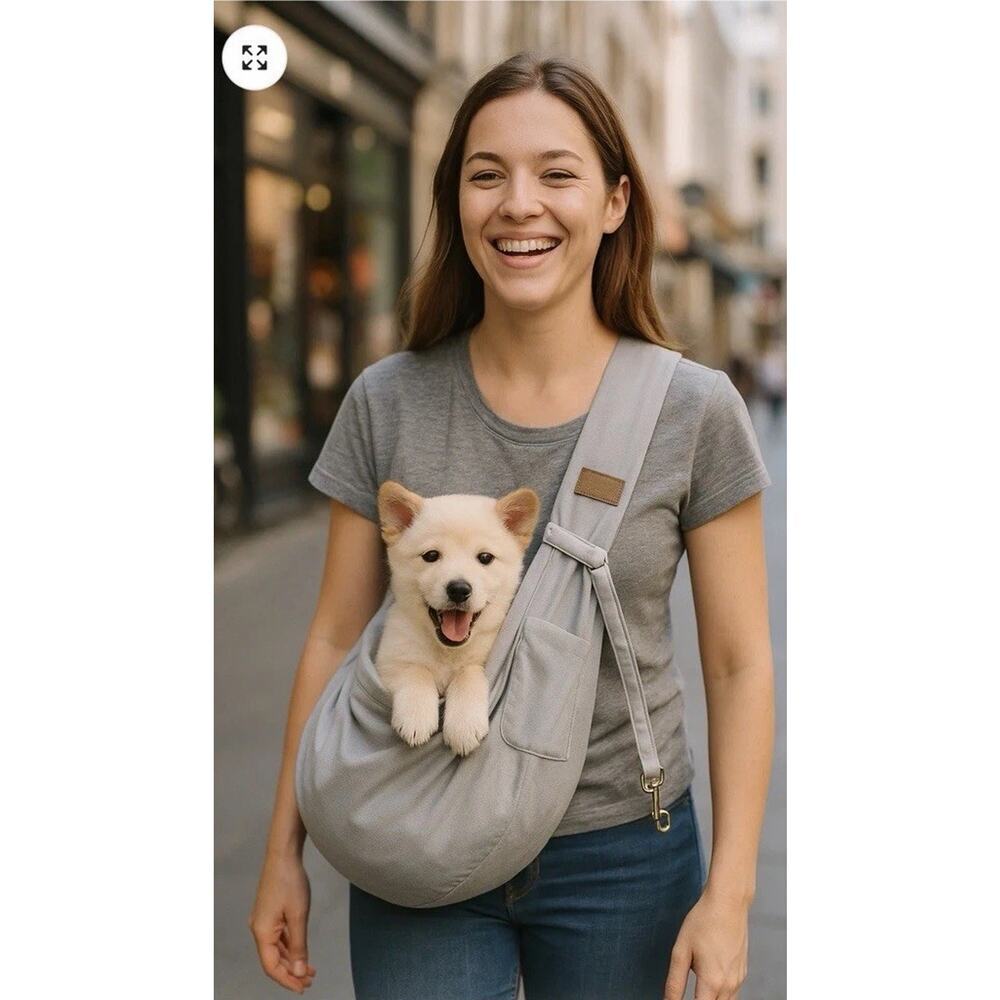PARISIAN PET Velour Sling Pet Carrier NEW